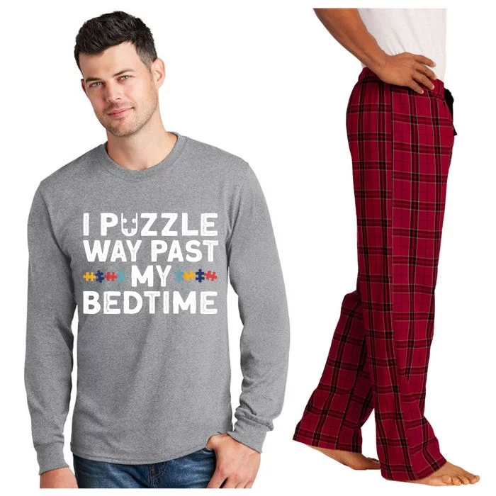 Funny Jigsaw Puzzle For Men Women Puzzle Piece Puzzle Lovers Long Sleeve Pajama Set