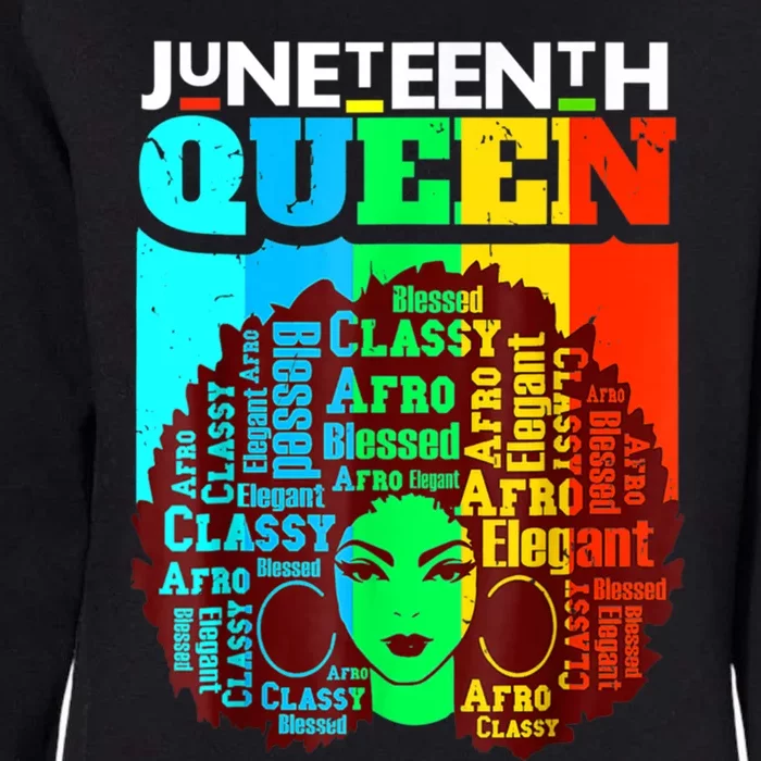 Freedom Juneteenth Queen Afro Melanin Black Magic Gift Womens California Wash Sweatshirt