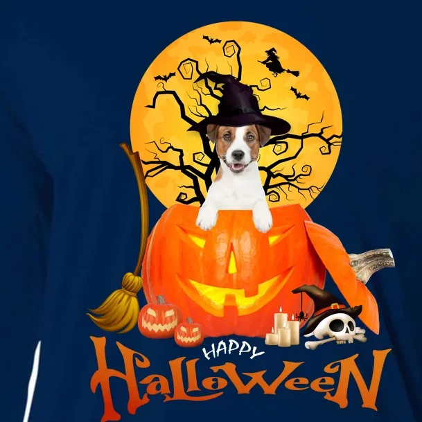 Funny Jack Russell Spooky Halloween Cooling Performance Long Sleeve Crew