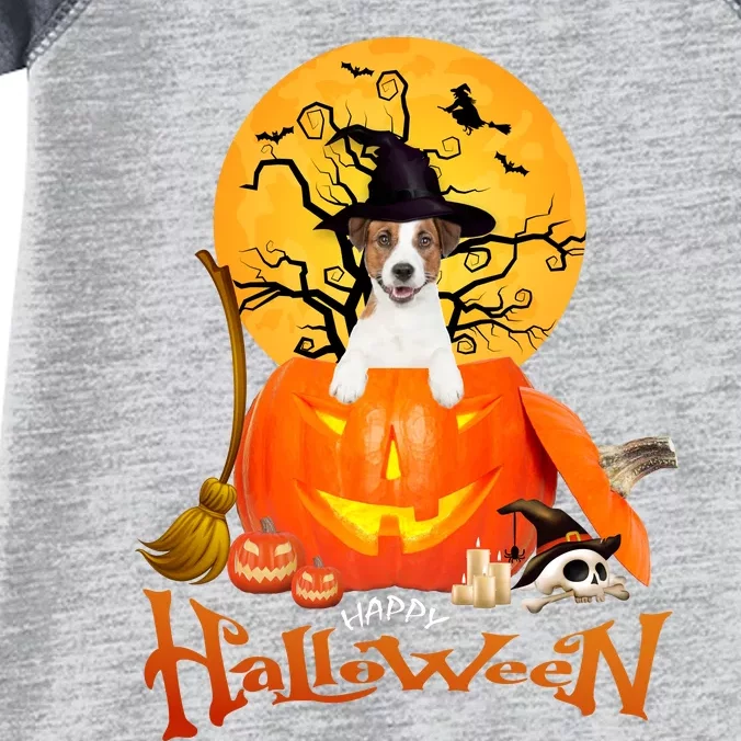 Funny Jack Russell Spooky Halloween Infant Baby Jersey Bodysuit