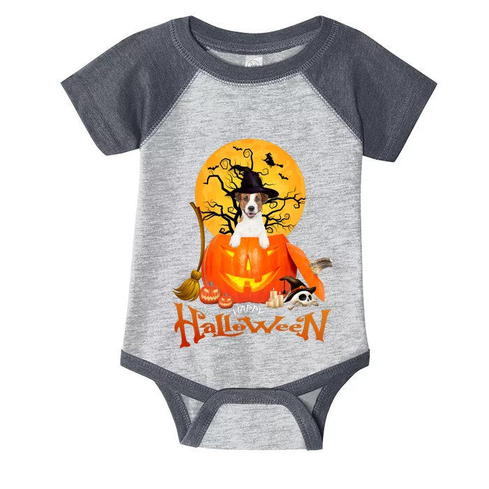 Funny Jack Russell Spooky Halloween Infant Baby Jersey Bodysuit