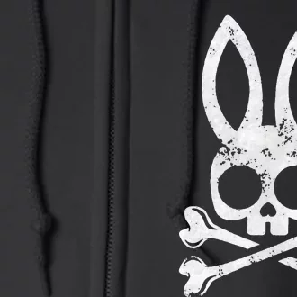 Funny Jolly Roger Bunny Skull Crossbones Egg Hunt Easter Day Full Zip Hoodie