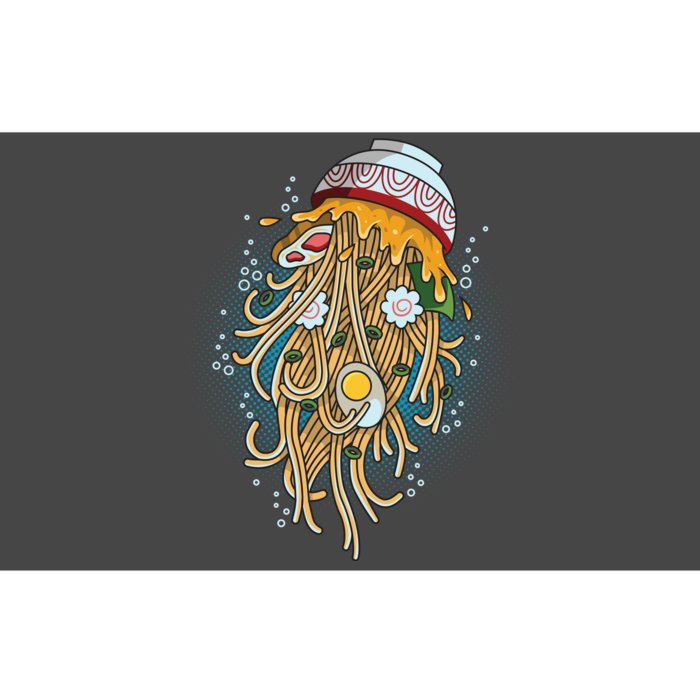 Funny Jellyfish Ramen Bowl Bumper Sticker