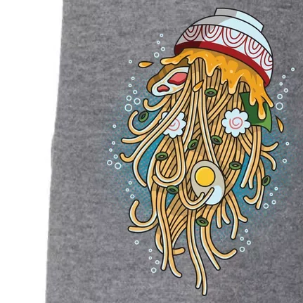 Funny Jellyfish Ramen Bowl Doggie 3-End Fleece Hoodie