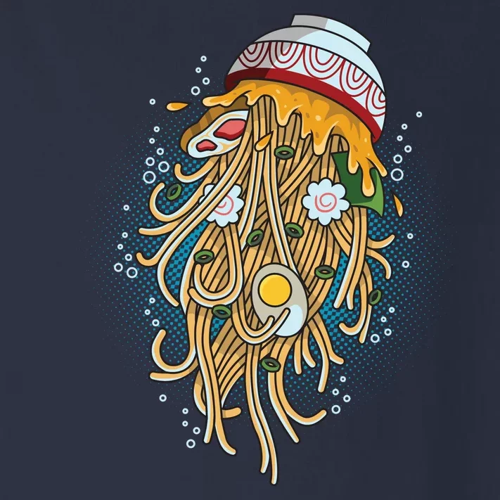 Funny Jellyfish Ramen Bowl Toddler Long Sleeve Shirt