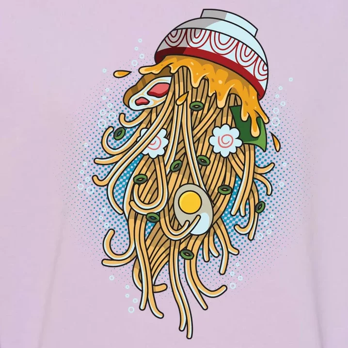 Funny Jellyfish Ramen Bowl Garment-Dyed Sweatshirt