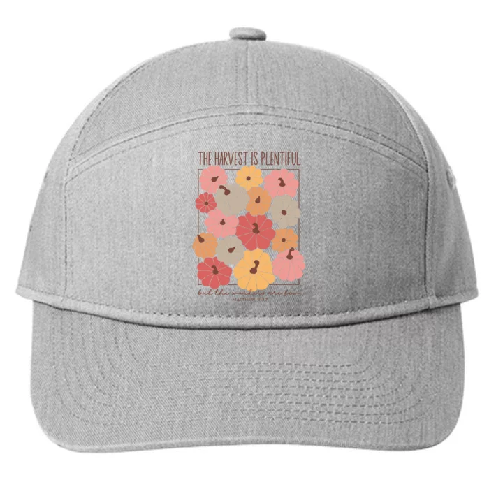 Fall Jesus Religious Pumpkin 7-Panel Snapback Hat