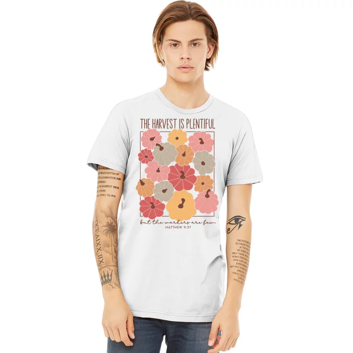 Fall Jesus Religious Pumpkin Premium T-Shirt