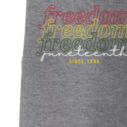 Freedom Juneteenth Since 1865 Doggie 3-End Fleece Hoodie