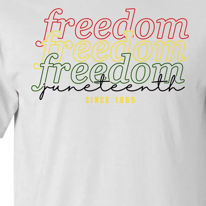 Freedom Juneteenth Since 1865 Tall T-Shirt