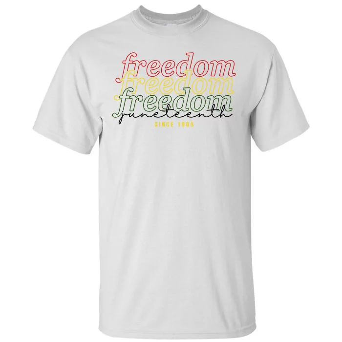 Freedom Juneteenth Since 1865 Tall T-Shirt