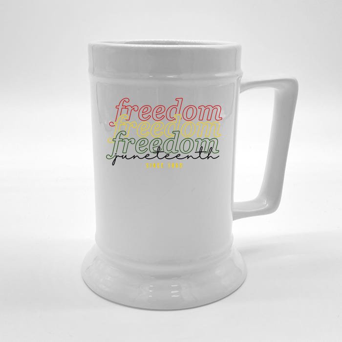 Freedom Juneteenth Since 1865 Front & Back Beer Stein