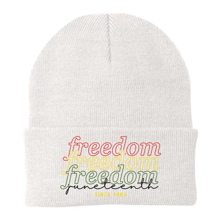 Freedom Juneteenth Since 1865 Knit Cap Winter Beanie