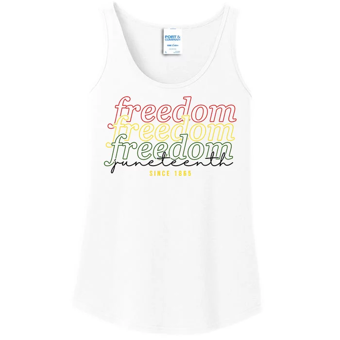 Freedom Juneteenth Since 1865 Ladies Essential Tank