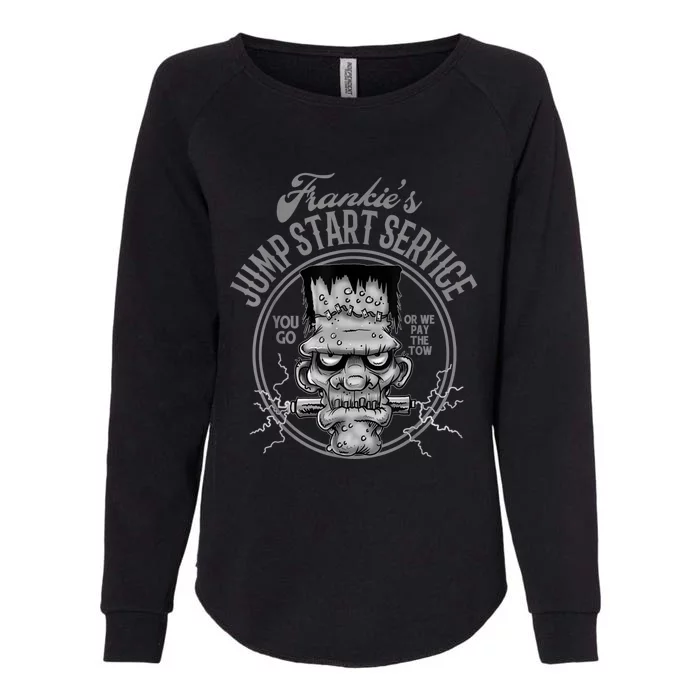 Frankie's Jump Start Service Hot Rod Rat Rod Womens California Wash Sweatshirt