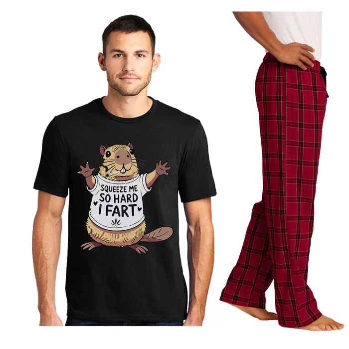 Funny Joke Squeeze Me So Hard I Fart Pajama Set