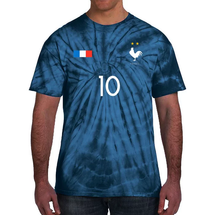 FRANCE JERSEY SHIRT 10 FRENCH FOOTBALL SOCCER MEN WOMEN KIDS Tie-Dye T-Shirt