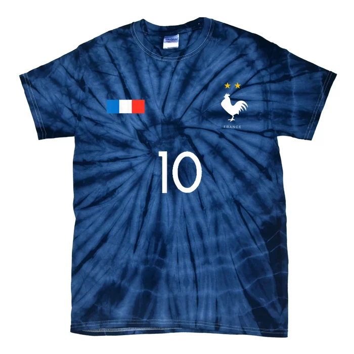 FRANCE JERSEY SHIRT 10 FRENCH FOOTBALL SOCCER MEN WOMEN KIDS Tie-Dye T-Shirt