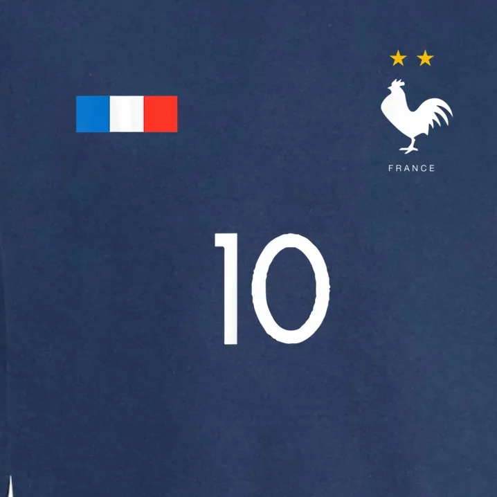 FRANCE JERSEY SHIRT 10 FRENCH FOOTBALL SOCCER MEN WOMEN KIDS Garment-Dyed Sweatshirt