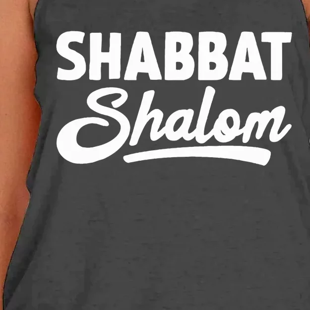 Funny Jewish Shabbat Shalom Jew Women's Knotted Racerback Tank