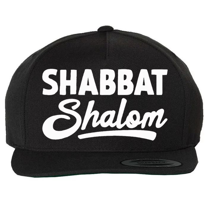 Funny Jewish Shabbat Shalom Jew Wool Snapback Cap