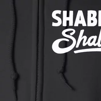 Funny Jewish Shabbat Shalom Jew Full Zip Hoodie