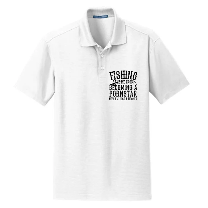 Fisherman Jesus Said Go Fishing Catching Fish Gift Dry Zone Grid Performance Polo