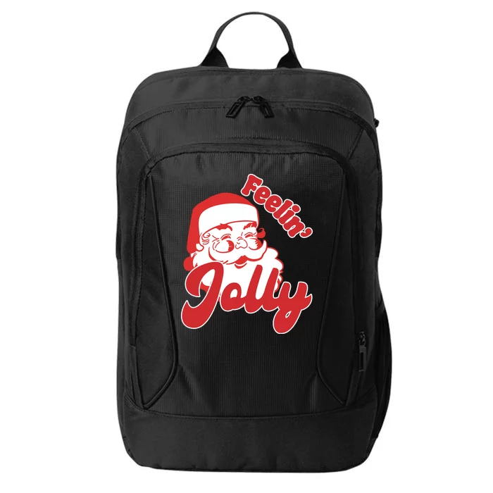 Feelin Jolly Santa Claus Christmas Holiday City Backpack