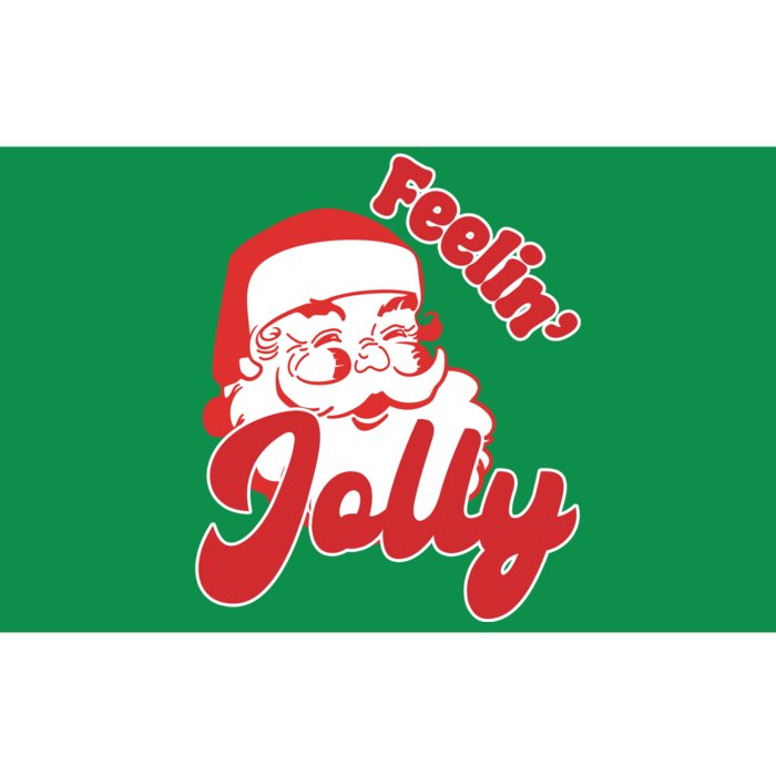 Feelin Jolly Santa Claus Christmas Holiday Bumper Sticker