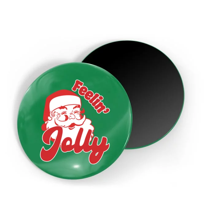 Feelin Jolly Santa Claus Christmas Holiday Magnet