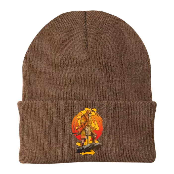 Firey Japanese Samurai Warrior Knit Cap Winter Beanie