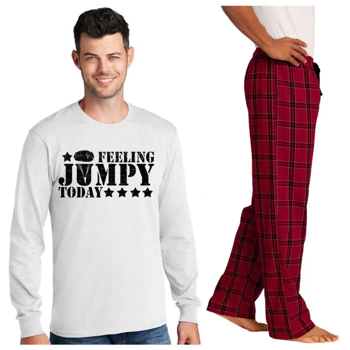 Feeling Jumpy Today Paratrooper Airborne Infantry Long Sleeve Pajama Set