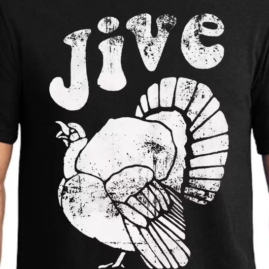 Funny Jive Thanksgiving Turkey Day Retro Holiday Pajama Set