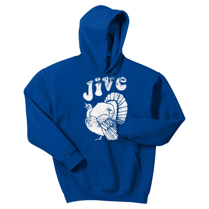 Funny Jive Thanksgiving Turkey Day Retro Holiday Kids Hoodie