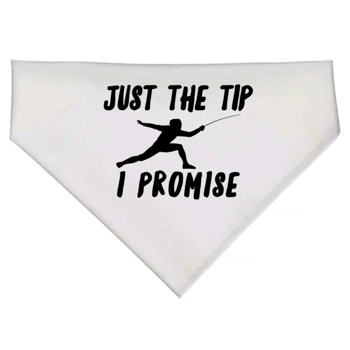 Fencer Just The Tip Promise Fencing Epee Martial Arts Sport Gift USA-Made Doggie Bandana