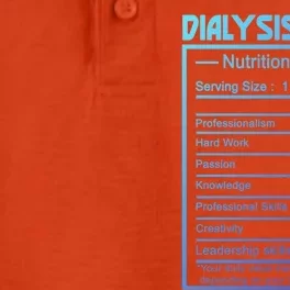 Funny Job Title Worker Nutrition Facts Dialysis Nurse Gift Dry Zone Grid Performance Polo