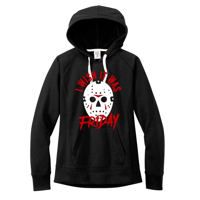 Friday Jason Voorhees Horror Movie Mask Halloween Women's Fleece Hoodie