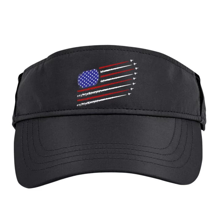 Fighter Jets With USA American Flag 4th Of July Celebration Adult Drive Performance Visor