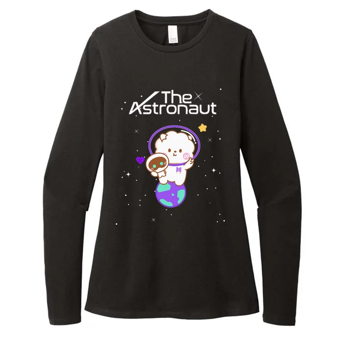 Funny Jin Wootteo the Astronaut K-Pop Womens CVC Long Sleeve Shirt