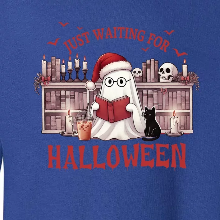 Funny Just Waiting For Halloween Gift Toddler Sweatshirt