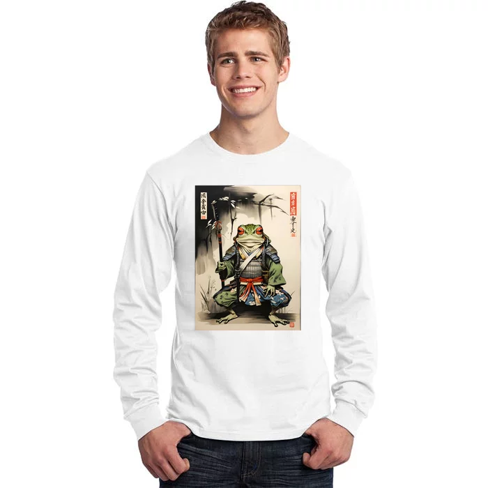 Frog Japanese Woodblock Tall Long Sleeve T-Shirt