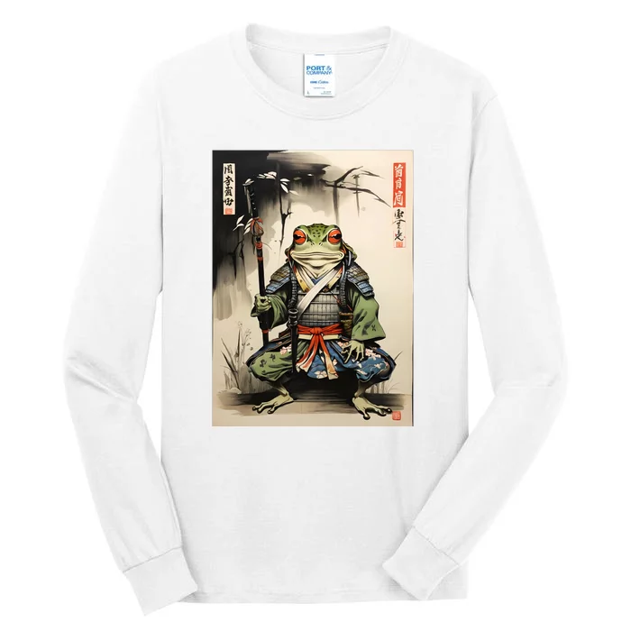 Frog Japanese Woodblock Tall Long Sleeve T-Shirt