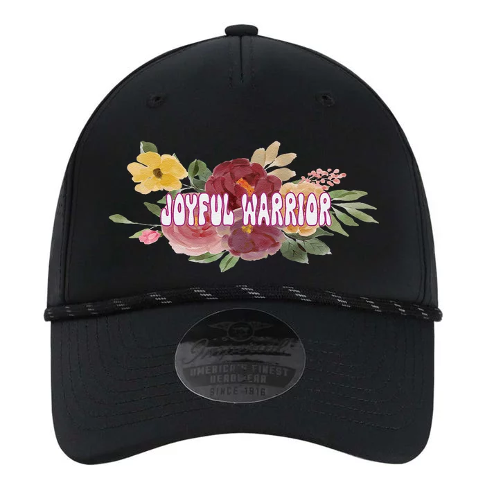 Floral Joyful Warrior For Kamala Harris Walz Madam President Performance The Dyno Cap