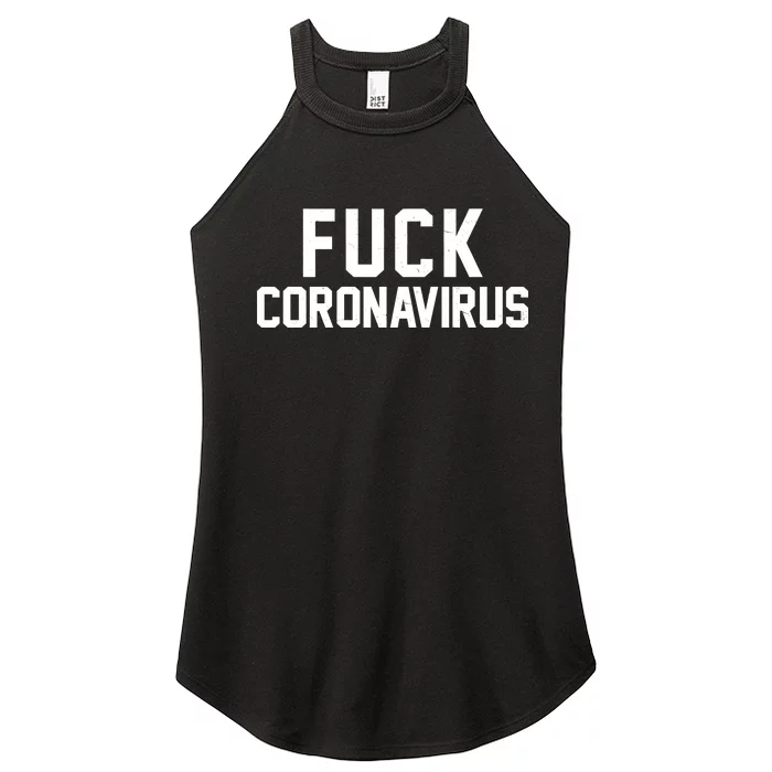 F**k Coronavirus Fight Women’s Perfect Tri Rocker Tank