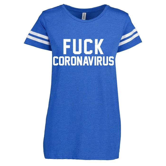 F**k Coronavirus Fight Enza Ladies Jersey Football T-Shirt