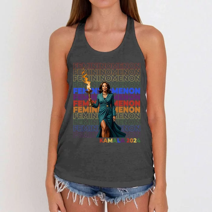 Femininomenon Kamala 2024 Women's Knotted Racerback Tank