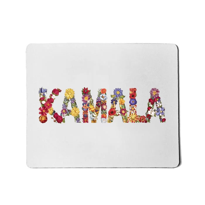 Floral Kamala 2024 Feminine First Female President Mousepad