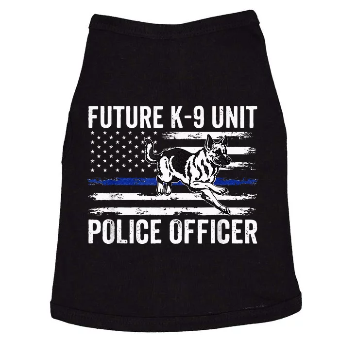 Future K 9 Unit Police Officer Proud Law Enforcement Doggie Tank