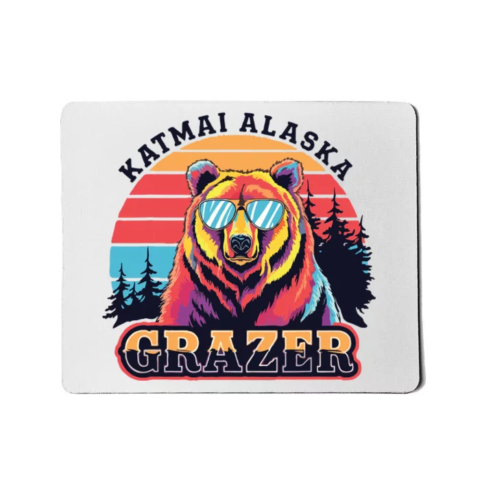 Funny Katmai Alaska Grazer Vintage Fat Bear Week 2024 Mousepad