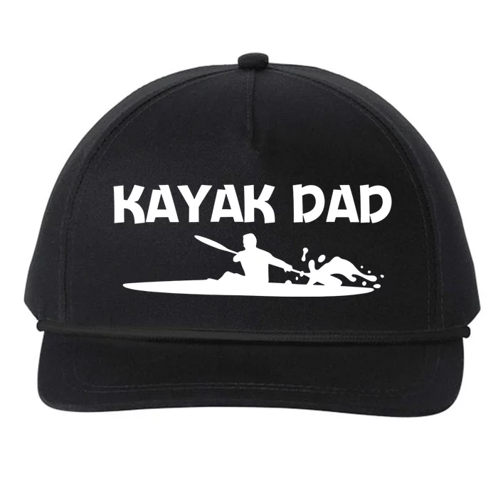 Funny Kayak Art For Dad Papa Kayaking Paddling Canoe Kayaks Funny Gift Snapback Five-Panel Rope Hat